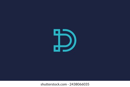 letter d digital logo icon design vector design template inspiration
