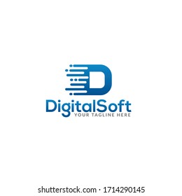Letter D - Digital Soft Logo Design