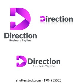 Letter D - Direction Logo Template