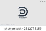 Letter d dlux company logo design vector illustration