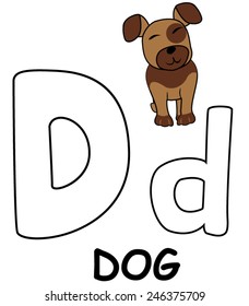 Letter D Dog