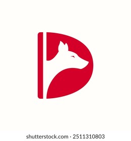 letter D and dog logo