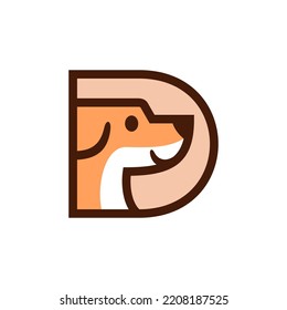 Letter D Dog Logo Design