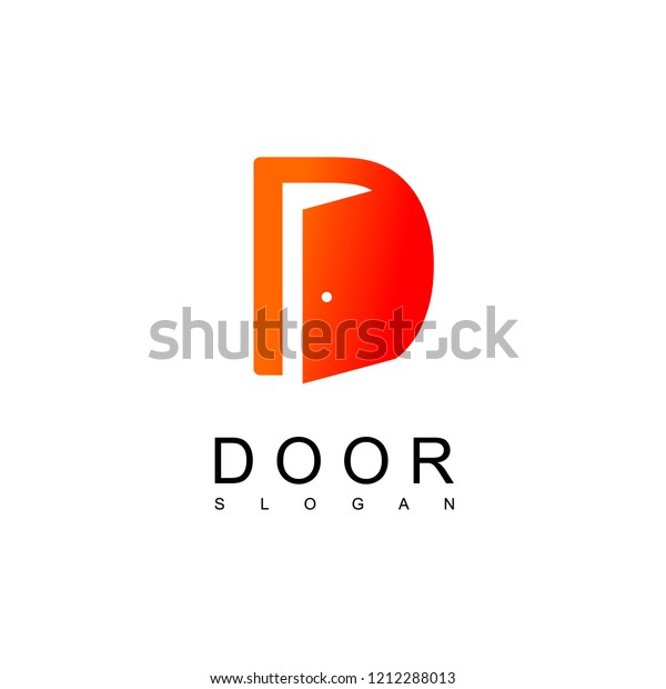 Letter D Door Logo

