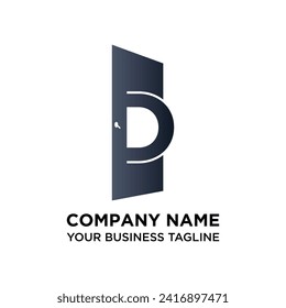 Letter D Door Logo Design
