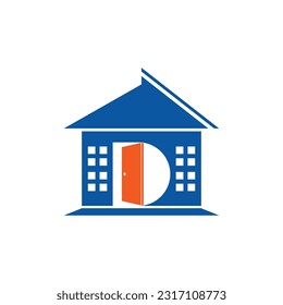 carta d, puerta, logotipo de puerta, abierto, cerrado, color naranja, techo, patio, terraza, ventana, edificio, contratista, servicio de casa, azul, arquitectura, hotel, motel, alquiler de casas, servicio de venta de casas.