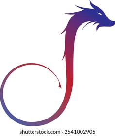 letter d dragon logo design