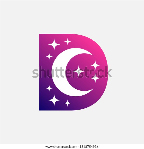 Letter D Dreams Icon Stock Vector Royalty Free