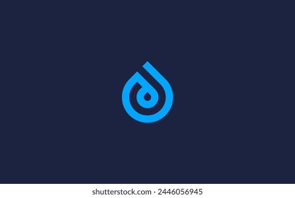 letter d with drops logo icon design vector design template inspiration