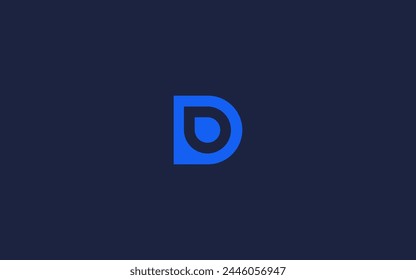 letter d with drops logo icon design vector design template inspiration