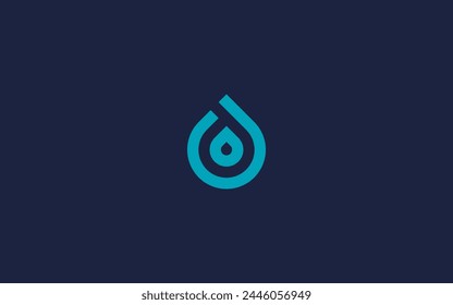 Buchstabe D mit Drops Logo Symbol Design Vektorgrafik Design Vorlage Inspiration