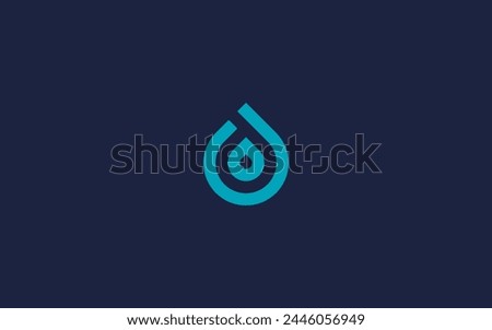 letter d with drops logo icon design vector design template inspiration
