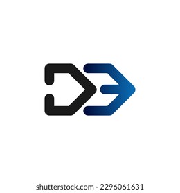 letter D and E finance logo icon vector illustration