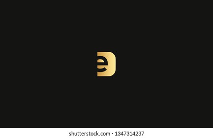 LETTER D AND E LOGO FOR LOGO DESIGN OR ILLUSTRATION USE