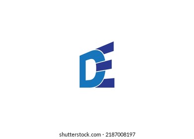 LETTER D AND E LOGO TEMPLATES VECTOR FREE DOWNLOAD