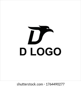 LETTER D EAGLE LOGO - Vector illustration, EPS10.