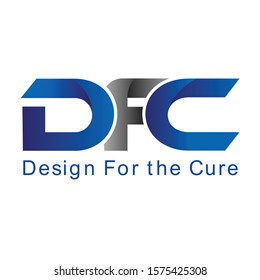 Letter D F C logo vector. Business design symbol