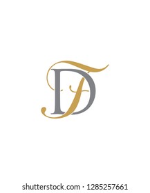 Letter D And F Logo Icon 001