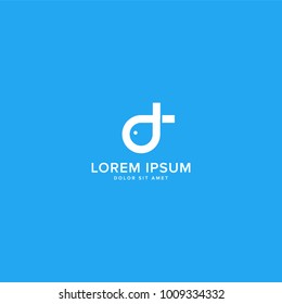 letter d and fish logo