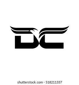  letter D and G logo vector. eagle logo vector.