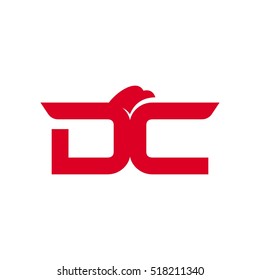  letter D and G logo vector. eagle logo vector.