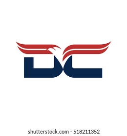  letter D and G logo vector. eagle logo vector.