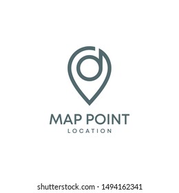 Letter D gps logo. GPS vector. GPS icon. Navigation vector icon logo. Travel logo