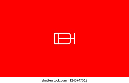 LETTER D AND H LOGO FOR LOGO DESIGN OR ILLUSTRATION USE
