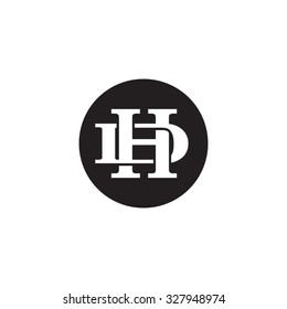 Letter D H Monogram Circle Logo Stock Vector (Royalty Free) 327948974 ...