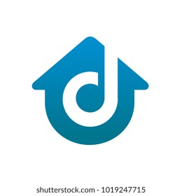 Letter d Home Logo. Sweet Home Logo Template is mostly suited for anything related real estate business, home improvement, broker, etc.  