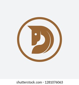 Letter D Horse