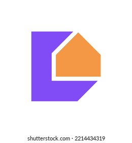 Letter D House Modern Logo Design