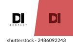 Letter D and I, DI logo design template. Minimal monogram initial based logotype.