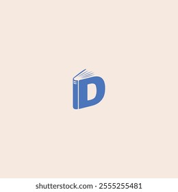 Letter D icon flat vector design.