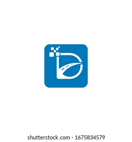 Logo del icono de la letra D. vector moderno 