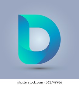 Letter D Icon Logo Template New Stock Vector (Royalty Free) 561749986 ...