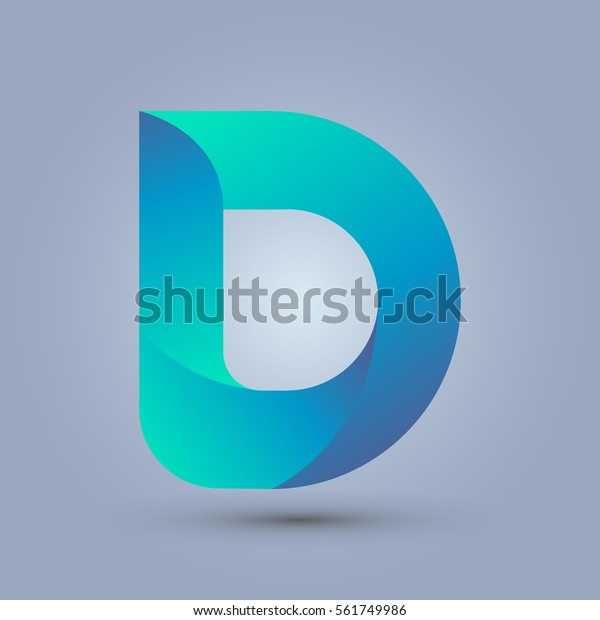 Letter D Icon Logo Template New Stock Vector (Royalty Free) 561749986