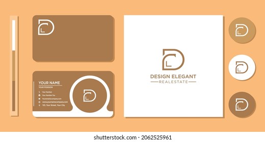 Letter D, icon, technology modern logo and business card design template inspiration