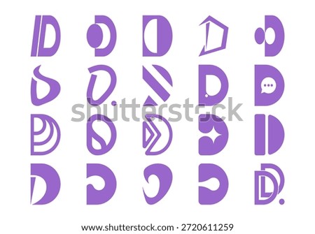 Letter D Initial Logo Collection 