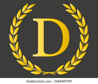 Letter D Initial Luxurious Brand Logo Template