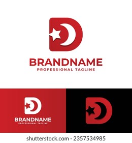 Letter D Islamic Logo, suitable for business related to Islam with D initial.