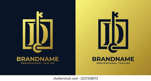 Letter D Key Logo, suitable for any business related to key with D initial.