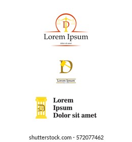 Letter D law and attorney logo, elegant law and attorney firm vector logo design. Corporate, brand, identity