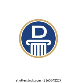 Letter D, Law Logo Vector 012