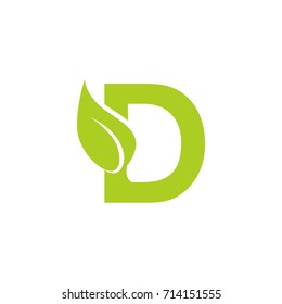 letter D leaf logo