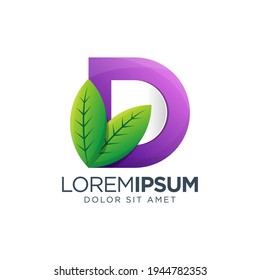 Logo-Design des Buchstaben D