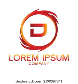 Letter D line logo design.Creative minimal linear monogram symbol. Universal elegant vector sign design. Premium type of business logo. Graphic alphabet symbol for technology identity