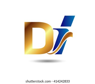 letter D and i logo
