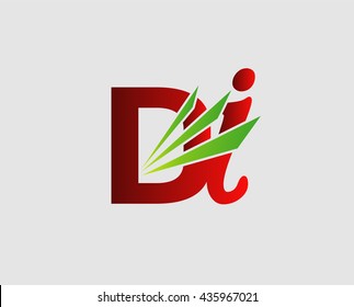 Letter D and i logo
