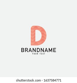 Letter D logo abstract. simple elegant design